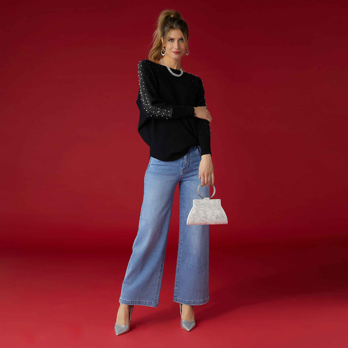 Lucy Velvet Wristlet main image 0