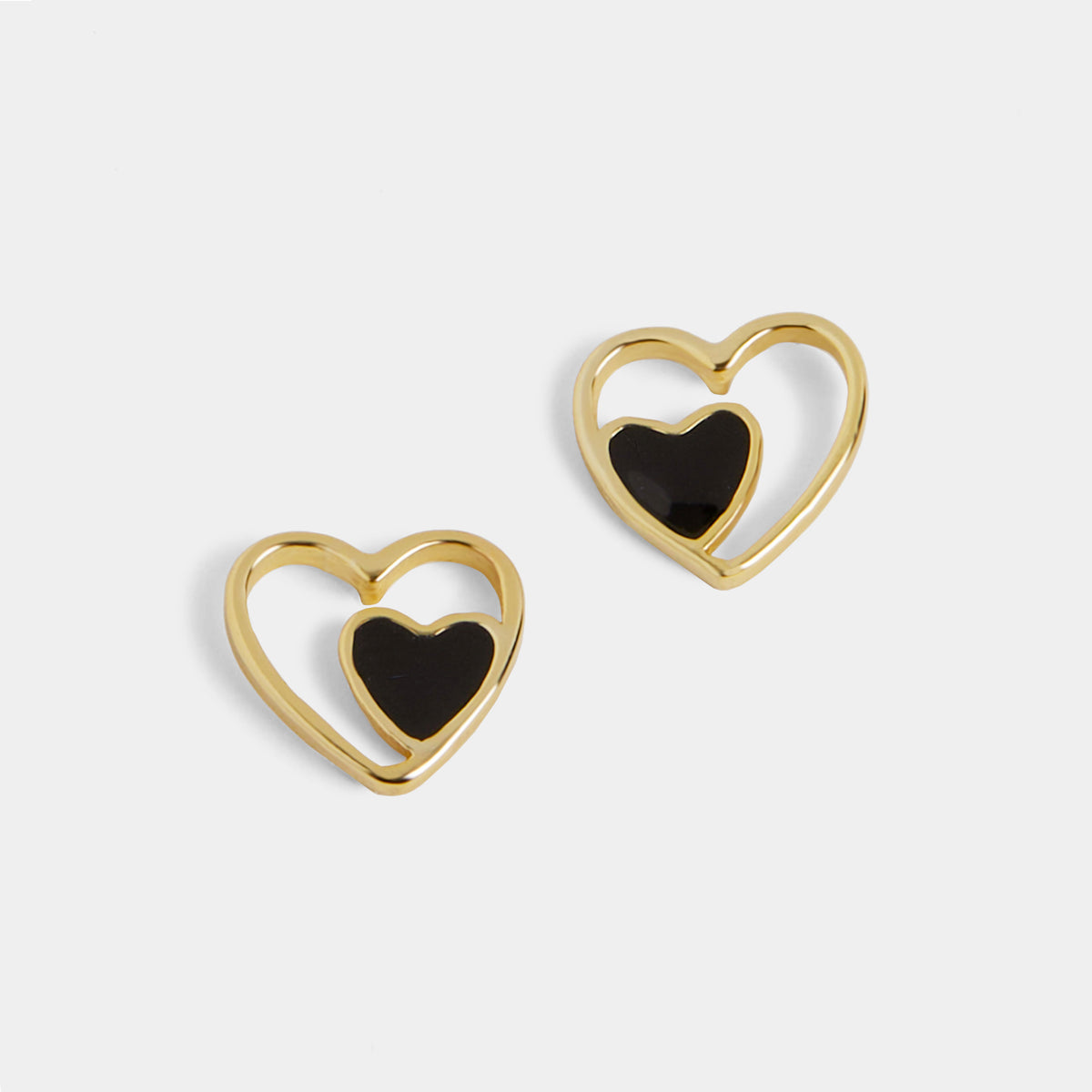 Double Heart Earrings
