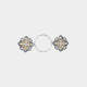 Embrace Fashion Fastener - Silver and Gold