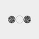 Embrace Fashion Fastener - Black Scroll