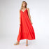 Zaria Dress with Pockets  - Red