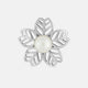 Pearl Flower Flake- Silver - Silver