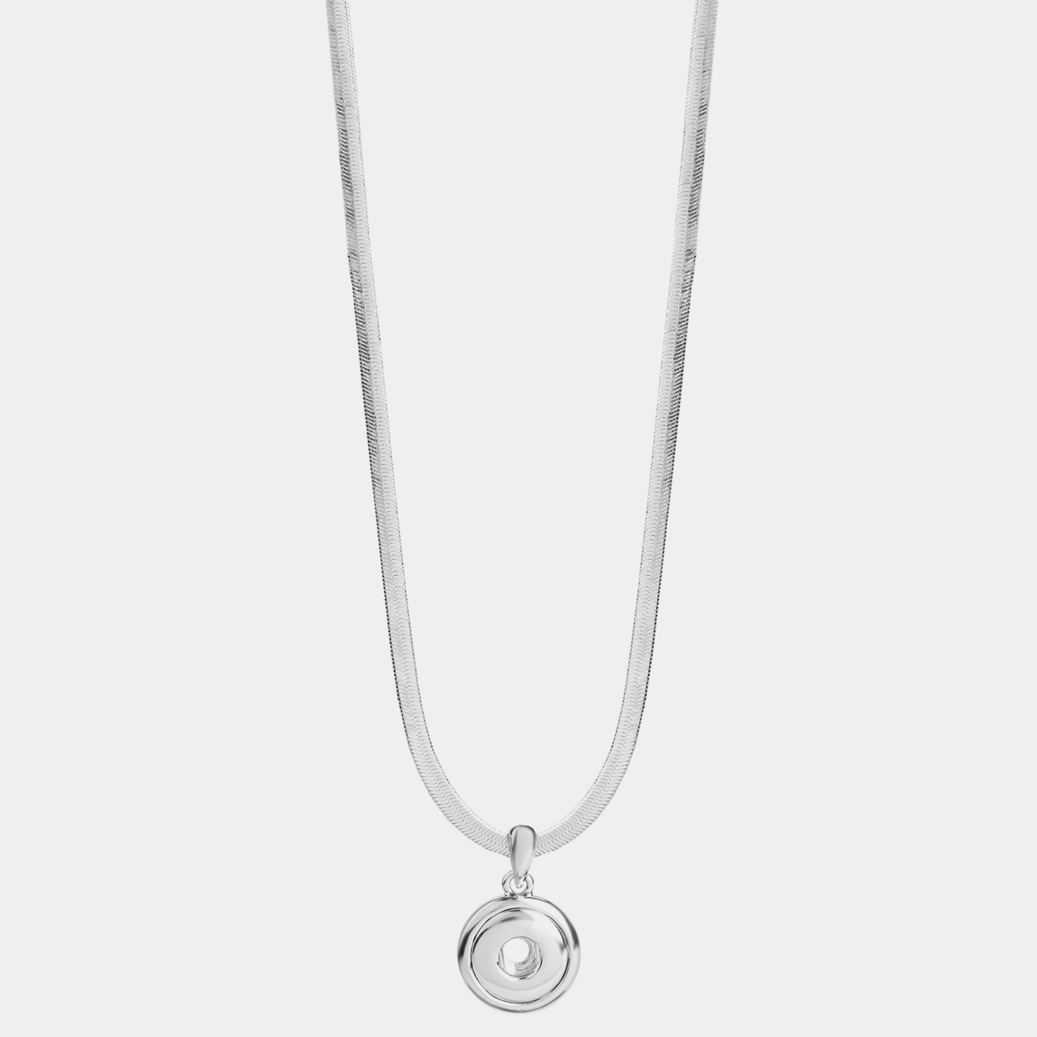 Venice Flat Herringbone Chain Necklace