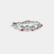 Curly Christmas Stretch Bracelet - Silver