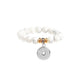 White Marble Lumineer Stretch Bracelet
