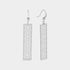 Silver Filigree Bar Dangle Earrings