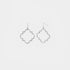 Silver Geo Outline Dangle Earrings - Final Sale