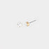 Gold Clear Stone Earrings