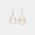 Wire Infinity Dangle Earrings - Mixed Metal