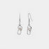 Crystal Flip Flop Earrings - Silver - Final Sale
