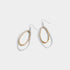 Mixed Metal Double Hoop Earrings