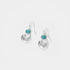 Silver Circle Dangle w/ Turquoise Earrings