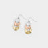 Tri-Metal Circle Dangle Earrings