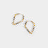 Pentagon Earrings w/ Beads - Gold - Final Sale