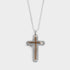 Mixed Metal Cross Necklace