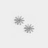 Sunburst Stud Earrings - Silver - Final Sale