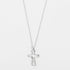 Silver Hollow Cross Necklace