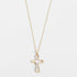 Gold Hollow Cross Necklace