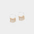 Chain Curtain Hoop Earrings - Silver/Gold - Final Sale