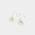 Long Dangle Faceted Bead Earrings - Gold - Final Sale