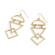 Layered Geometric Earrings - Gold