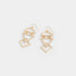 Layered Geometric Earrings - Gold - Final Sale
