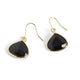 Dew Drop Earrings - Black/Gold - Black