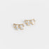 Baguette Stone Stud Earrings - Clear/Gold - Final Sale