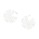 Holiday Enamel Earrings - Irridescent Snowflake - Irridescent White