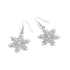 Holiday Large Snowflake Earrings - Silver