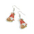 Holiday Acrylic Dangle Earrings - Gingerbread Gnome - Brown