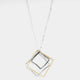 Triple Square Necklace - Mixed Metal