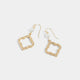 Pearl Open Shape Dangle Earrings - Gold - Gold