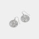 Labyrinth Crest Earrings - Silver - Silver
