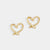 Signature Heart Stud Earrings - Gold - Gold