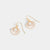 Pearl Oyster Dangle Earrings - White - White