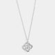 Clover Knot Dangle Necklace - Silver