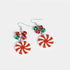 Peppermint Swirl Jingle Balls Earring
