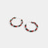Bedazzled Holiday Hoop Earring