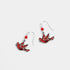 Bedazzled Red Cardinal Earring