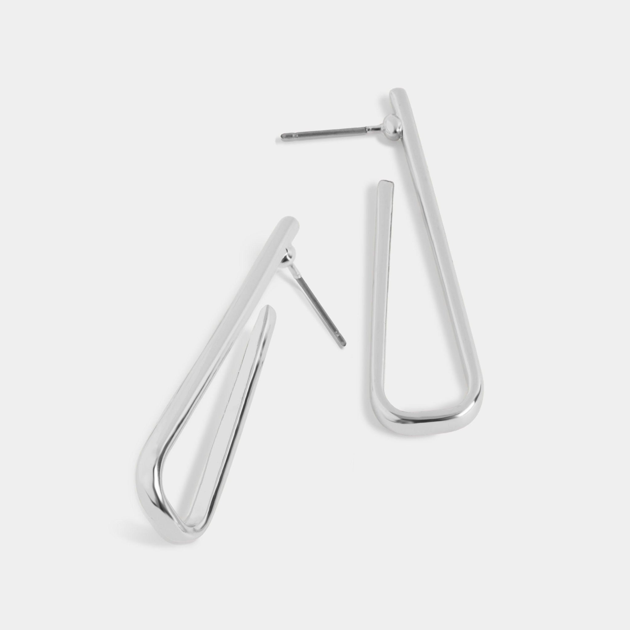Pin Drop Hoop Earrings