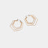 Triple Hexagon Dangle Earrings