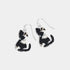Tuxedo Cat Dangle Earrings