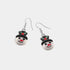 Frosty Snowman Dangle Earrings