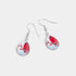 Berry Cardinal Teardrop Earrings
