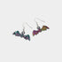 Iridescent Bat Dangle Earrings