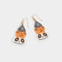 Spooky Pumpkin Stack Dangle Earrings