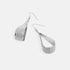 Sparkle Teardrop Dangle Earring - Silver