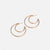 Whispers Crescent Moon Hoop - Gold