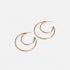 Crescent Moon Hoop Earrings